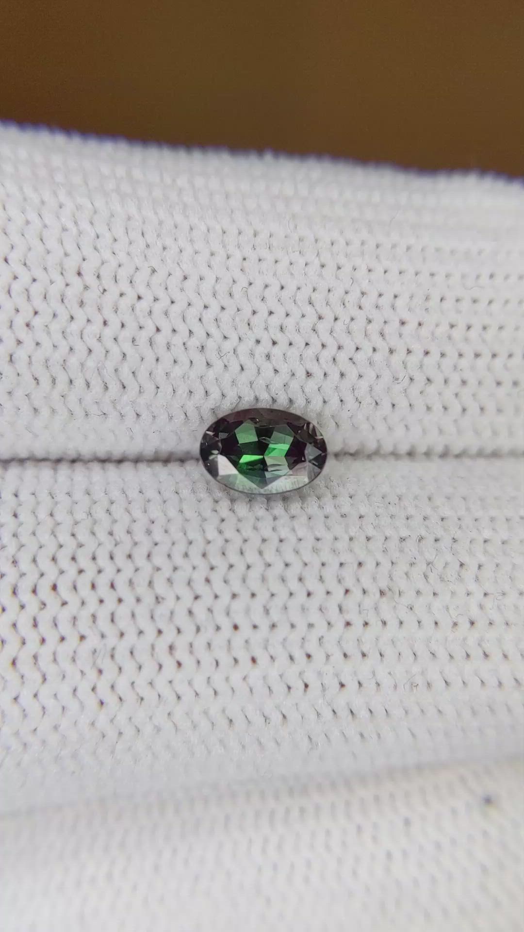 0.60 Ct. Alexandrite from Brazil Size Video