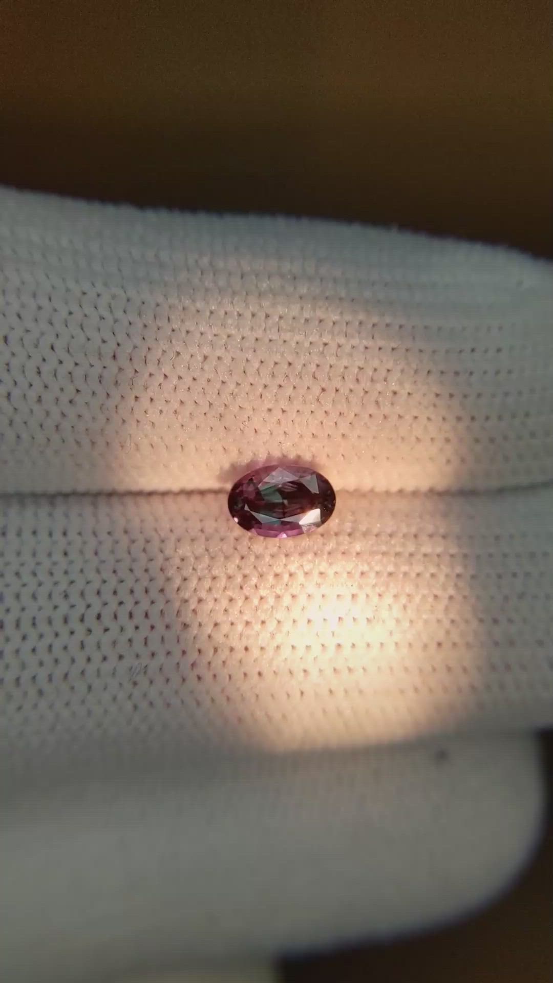 0.60 Ct. Alexandrite from Brazil Size Video