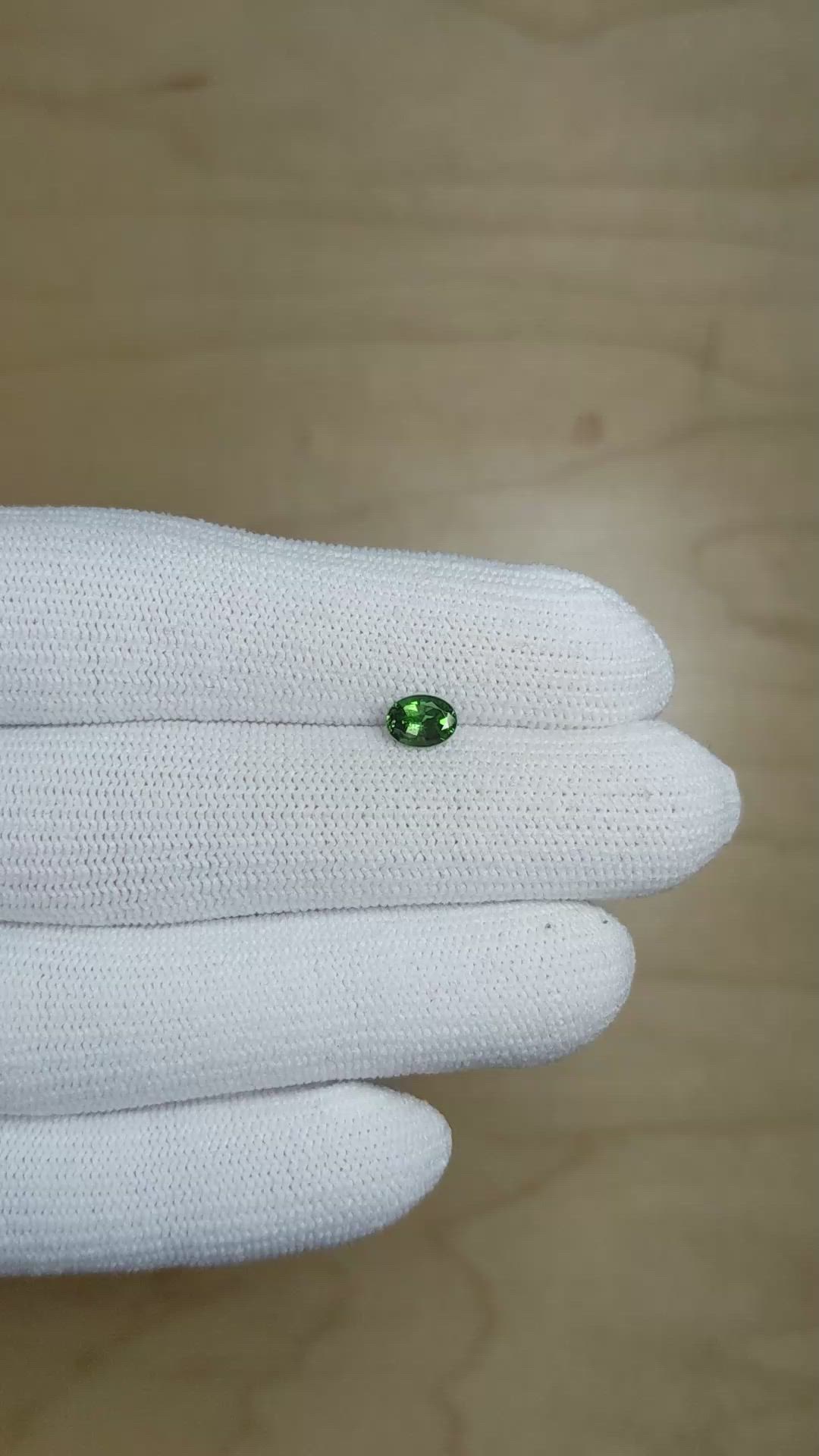 0.62 Ct. Alexandrite from Brazil Size Video