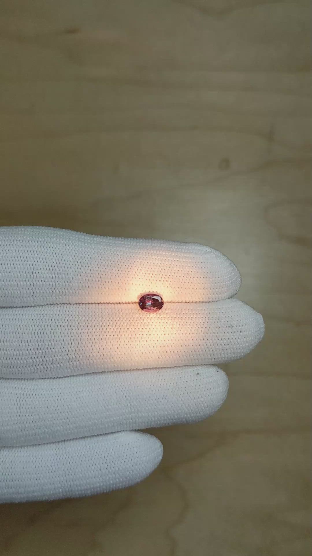 0.62 Ct. Alexandrite from Brazil Size Video
