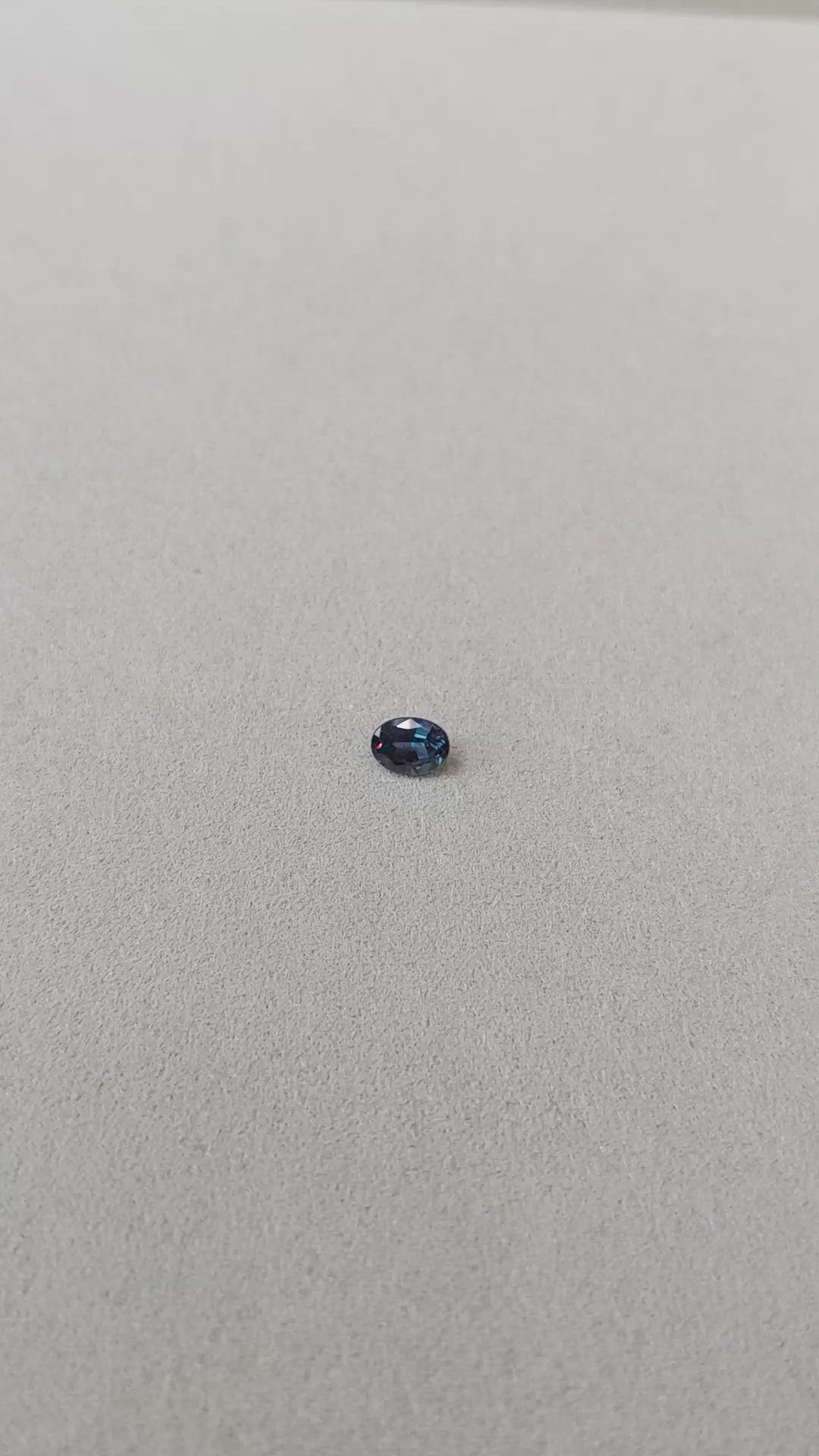 0.62 Ct. Alexandrite from Brazil Size Video