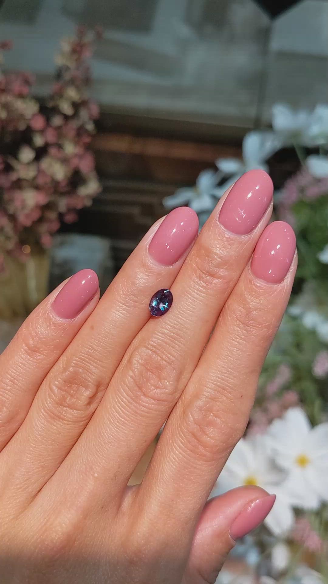 0.85 Ct. Alexandrite from Brazil Size Video