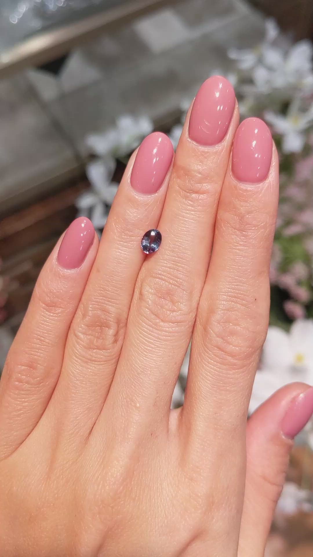 0.70 Ct. Alexandrite from Brazil Size Video