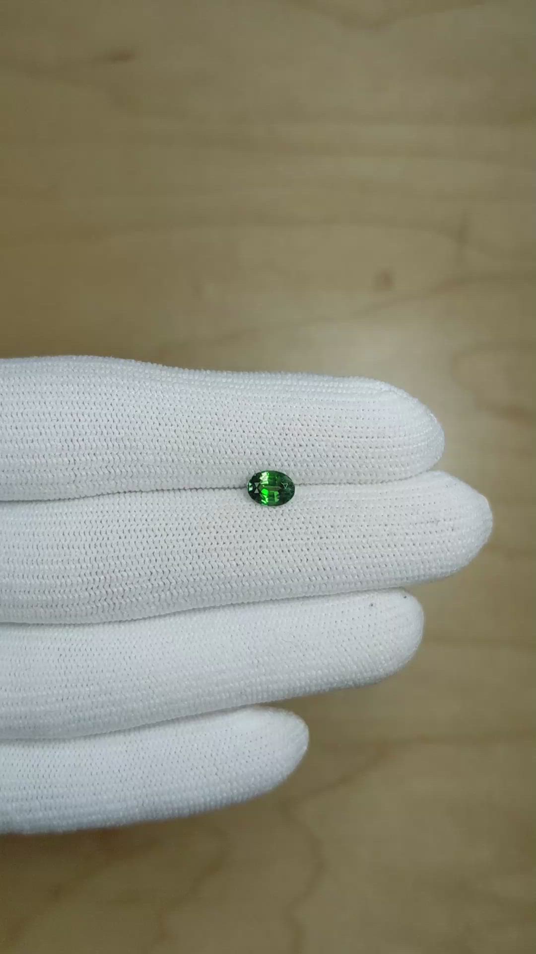 0.70 Ct. Alexandrite from Brazil Size Video