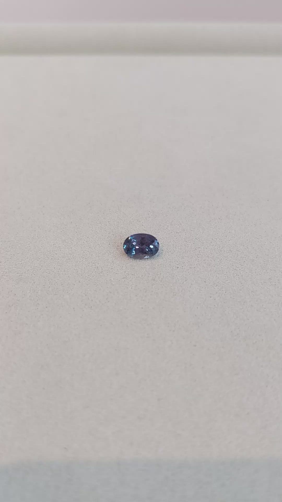 1.13 Ct. Alexandrite from Brazil Size Video