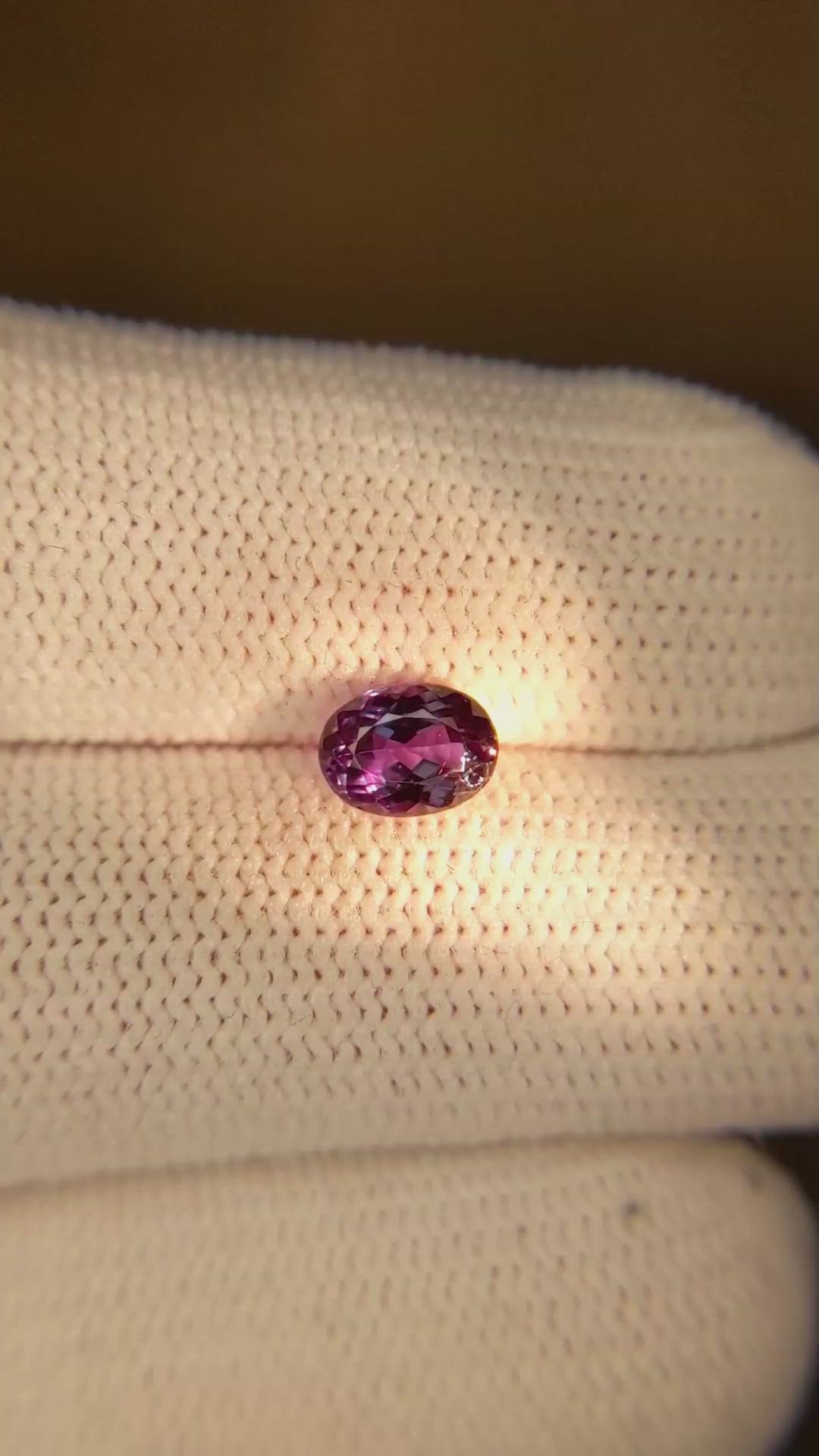 0.96 Ct. Alexandrite from Brazil Size Video