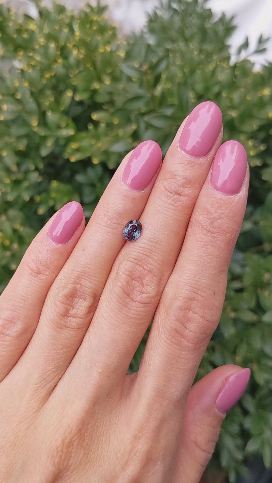 0.96 Ct. Alexandrite from Brazil Size Video