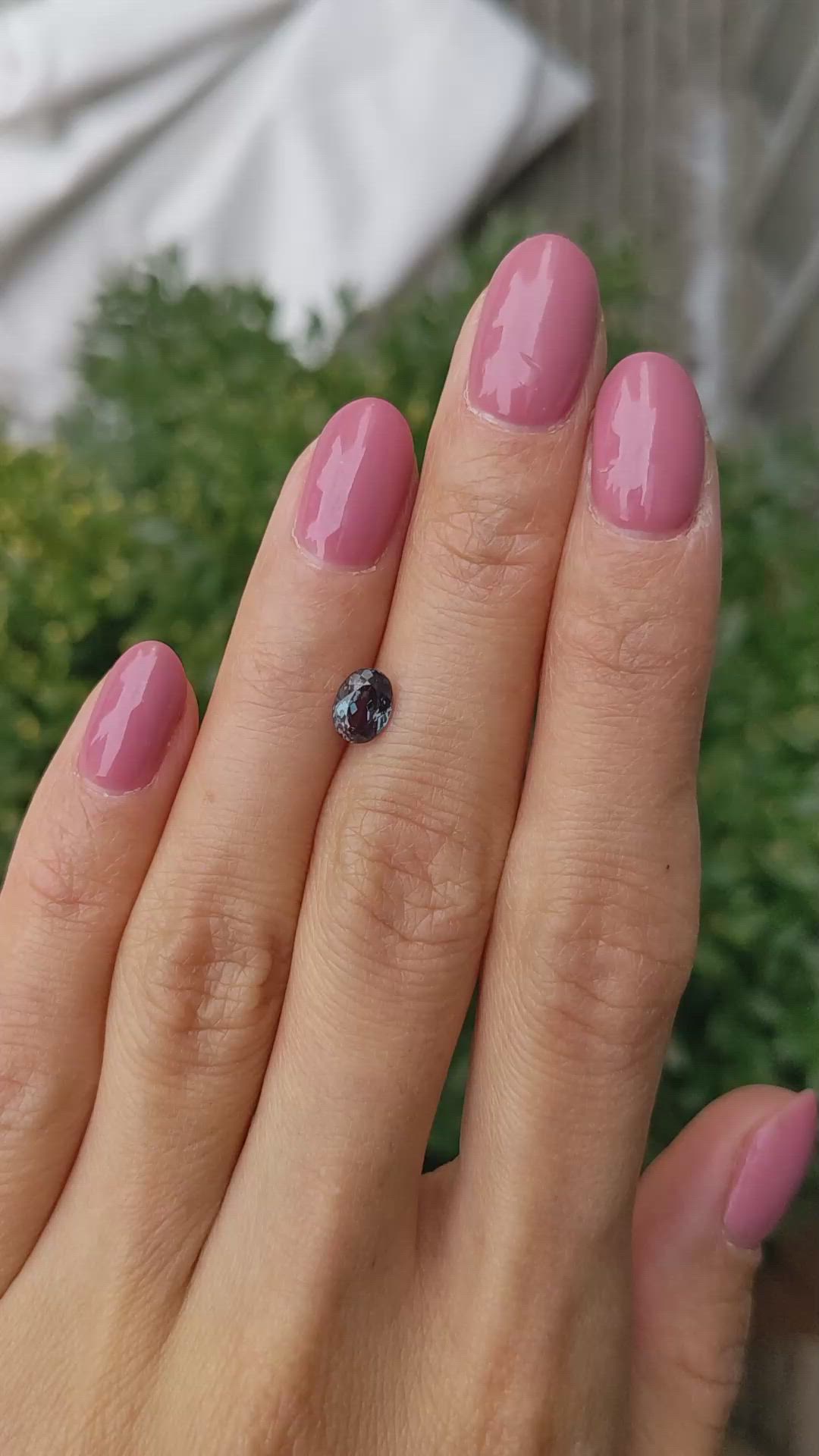 0.96 Ct. Alexandrite from Brazil Size Video