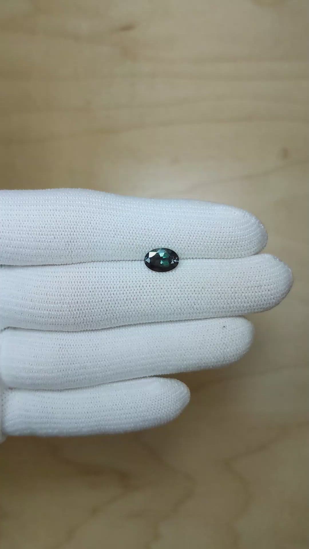 1.39 Ct. Alexandrite from Brazil Size Video