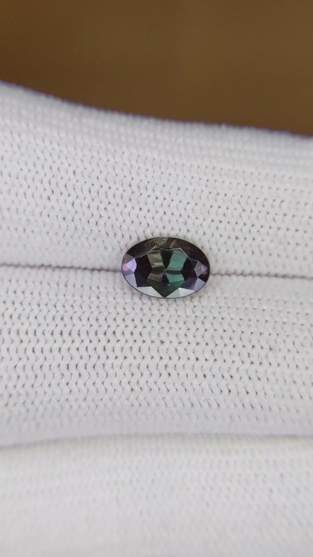 1.39 Ct. Alexandrite from Brazil Size Video