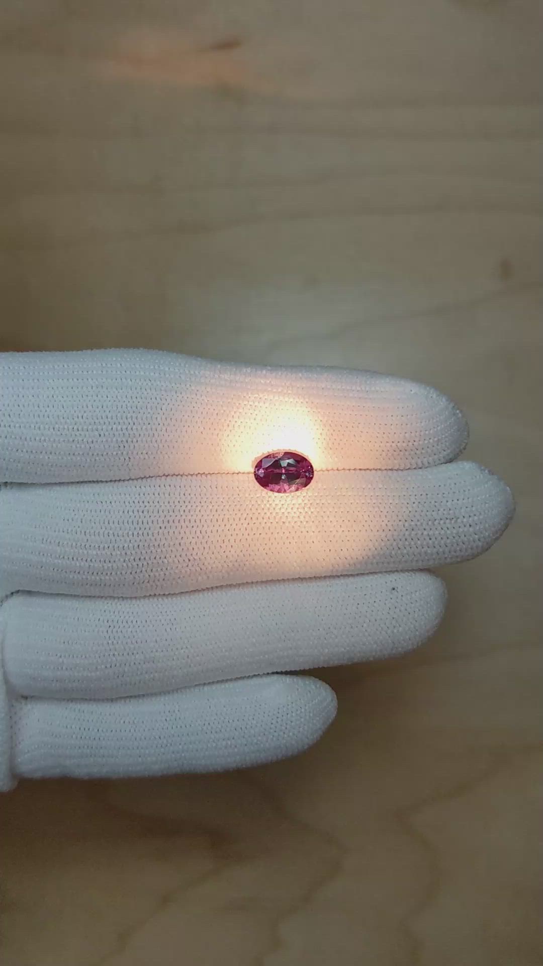 1.39 Ct. Alexandrite from Brazil Size Video