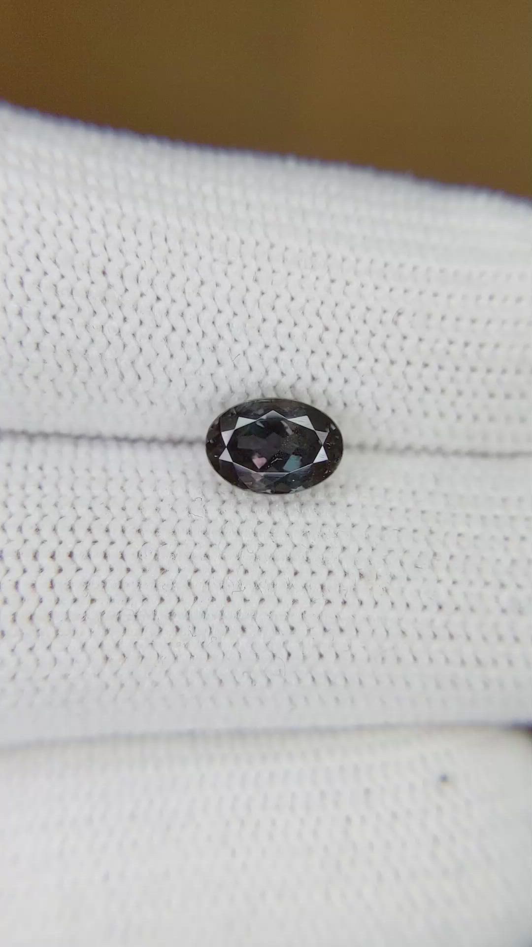 1.16 Ct. Alexandrite from Brazil Size Video