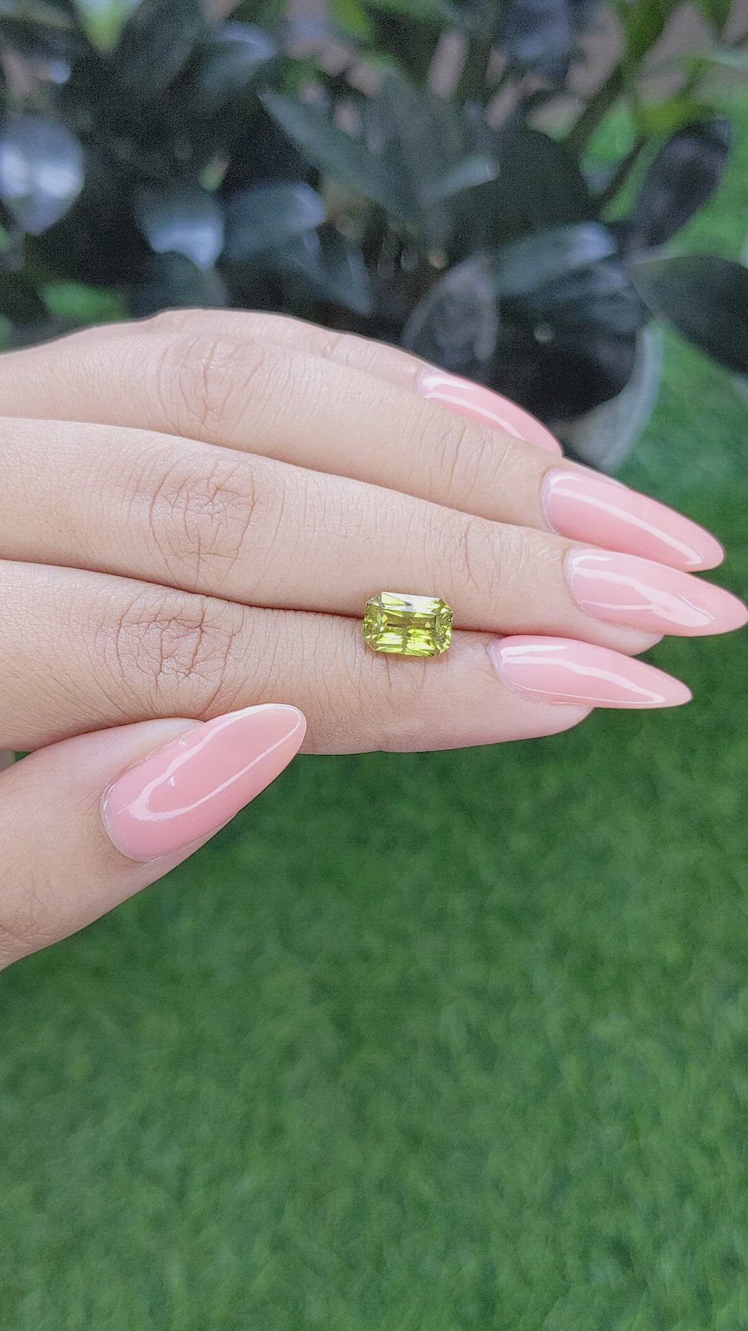 2.47 Ct. Chrysoberyl from Tanzania Size Video