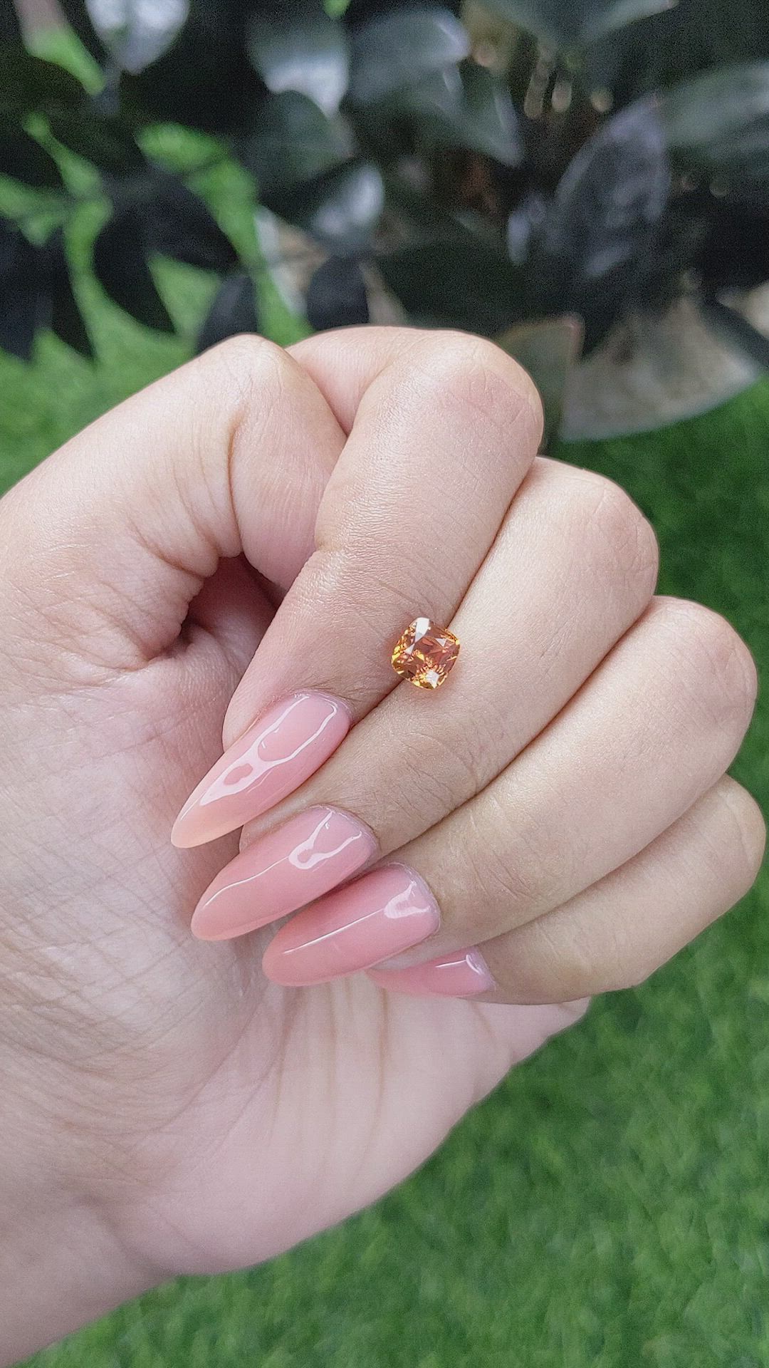 1.46 Ct. Spessartite Garnet from Tanzania Size Video