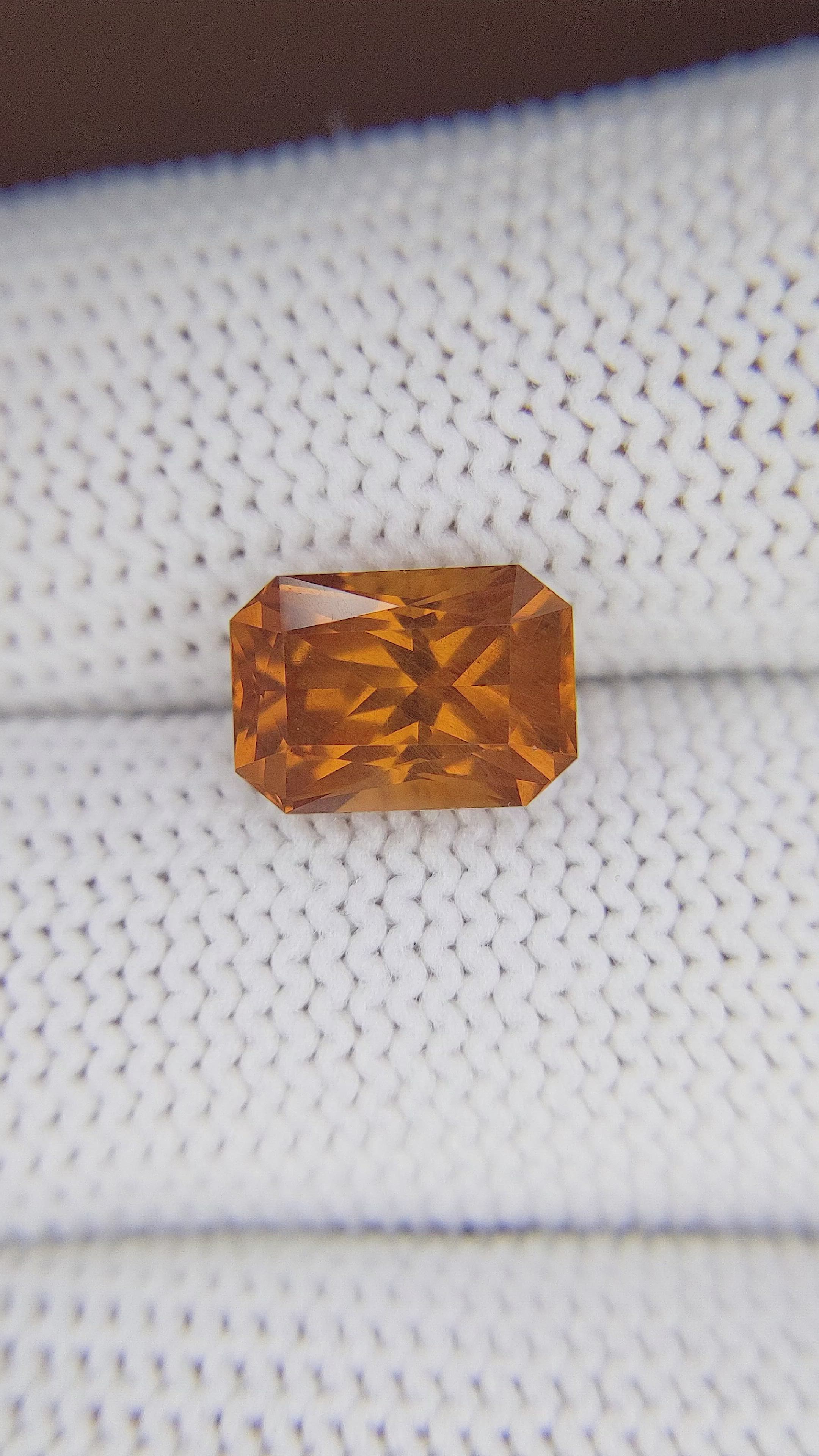 4.32 Ct. Spessartite Garnet from Tanzania Size Video