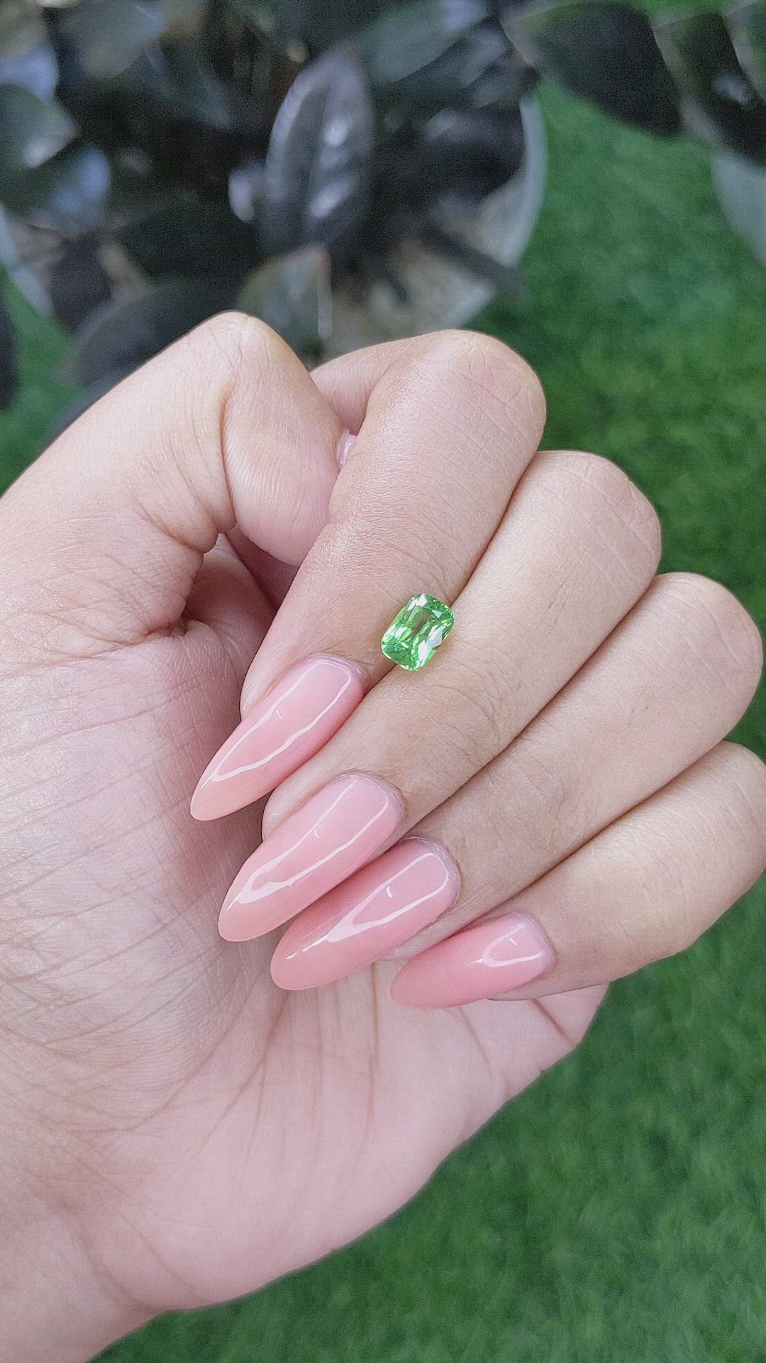 1.21 Ct. Tsavorite Garnet from Kenya Size Video