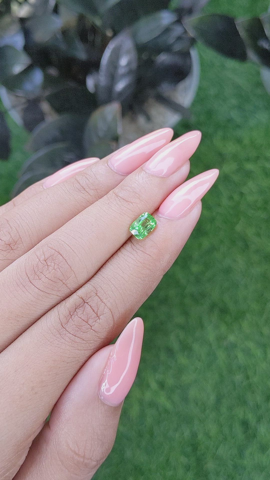 1.21 Ct. Tsavorite Garnet from Kenya Size Video