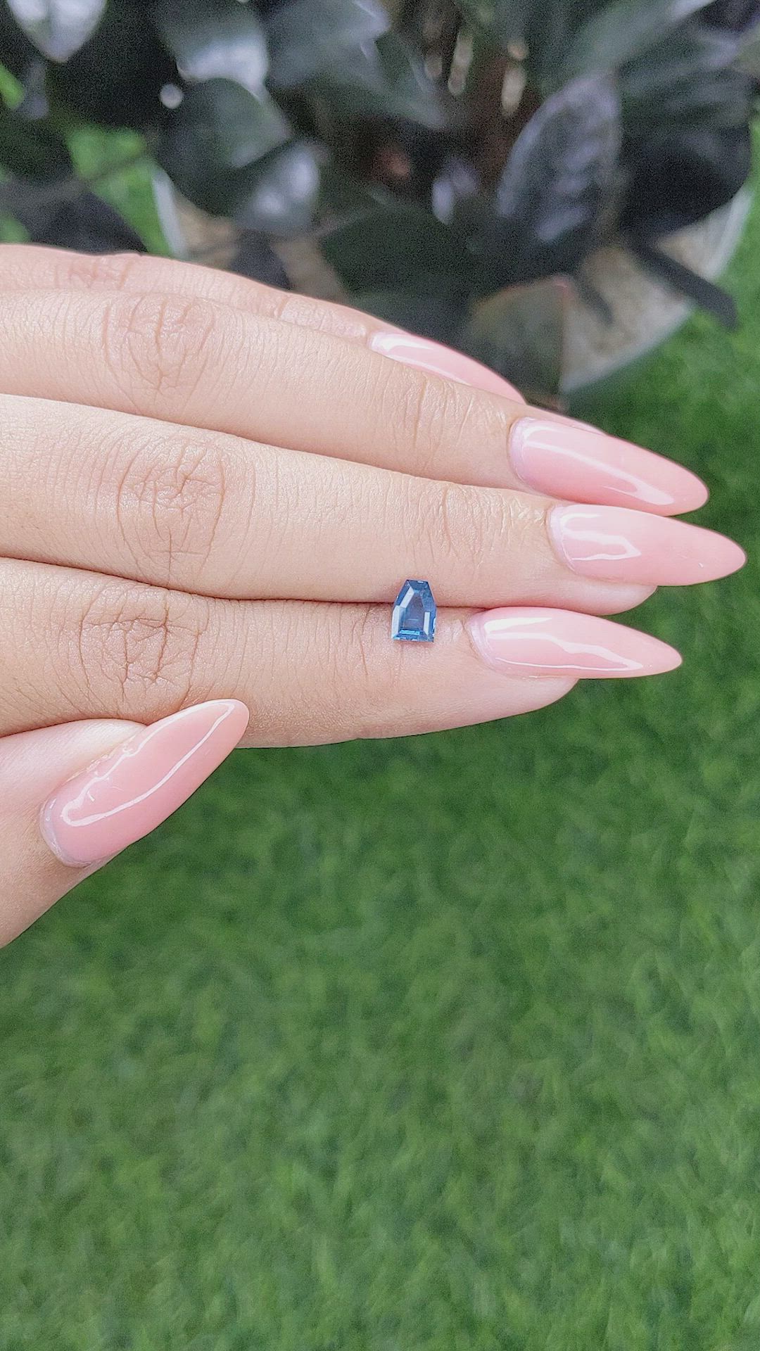 0.63 Ct. Cobalt Spinel from Tanzania Size Video