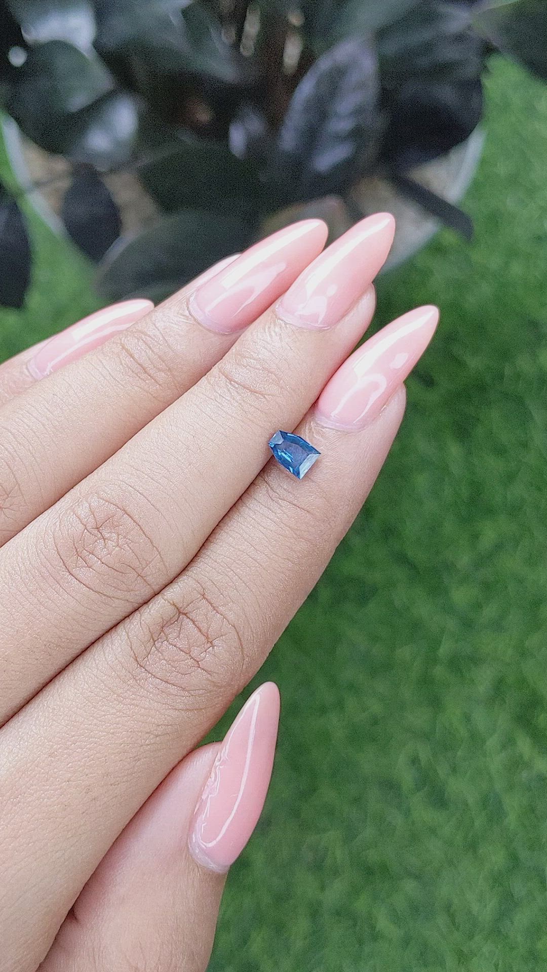 0.63 Ct. Cobalt Spinel from Tanzania Size Video