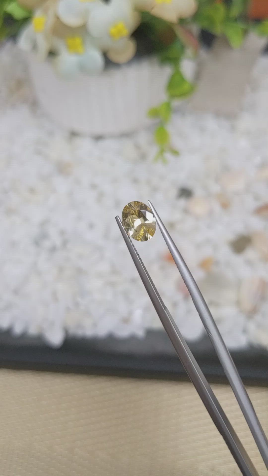 1.42 Ct. Zircon from Ceylon (Sri Lanka) Size Video