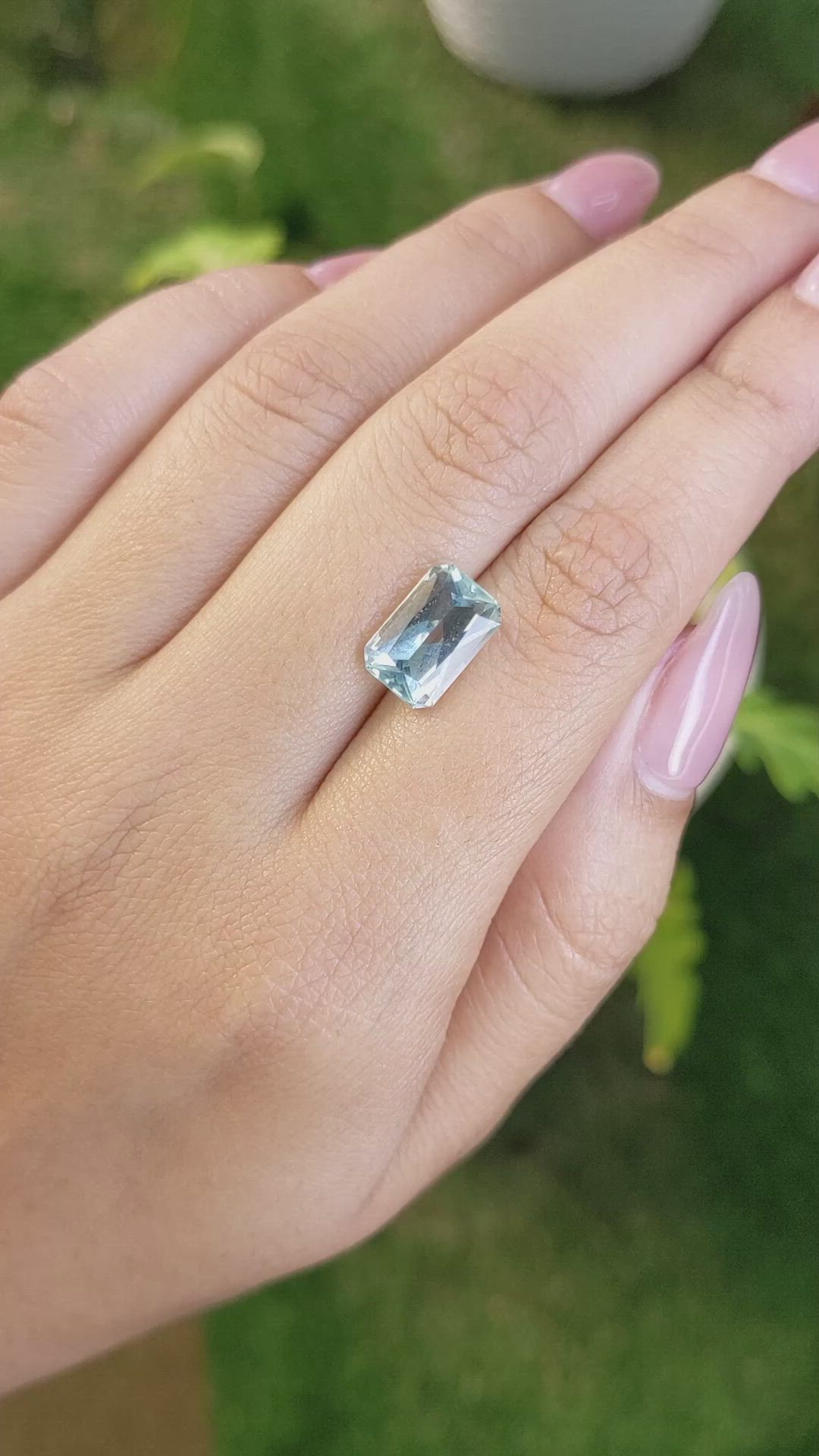 3.22 Ct. Aquamarine from Tanzania Size Video