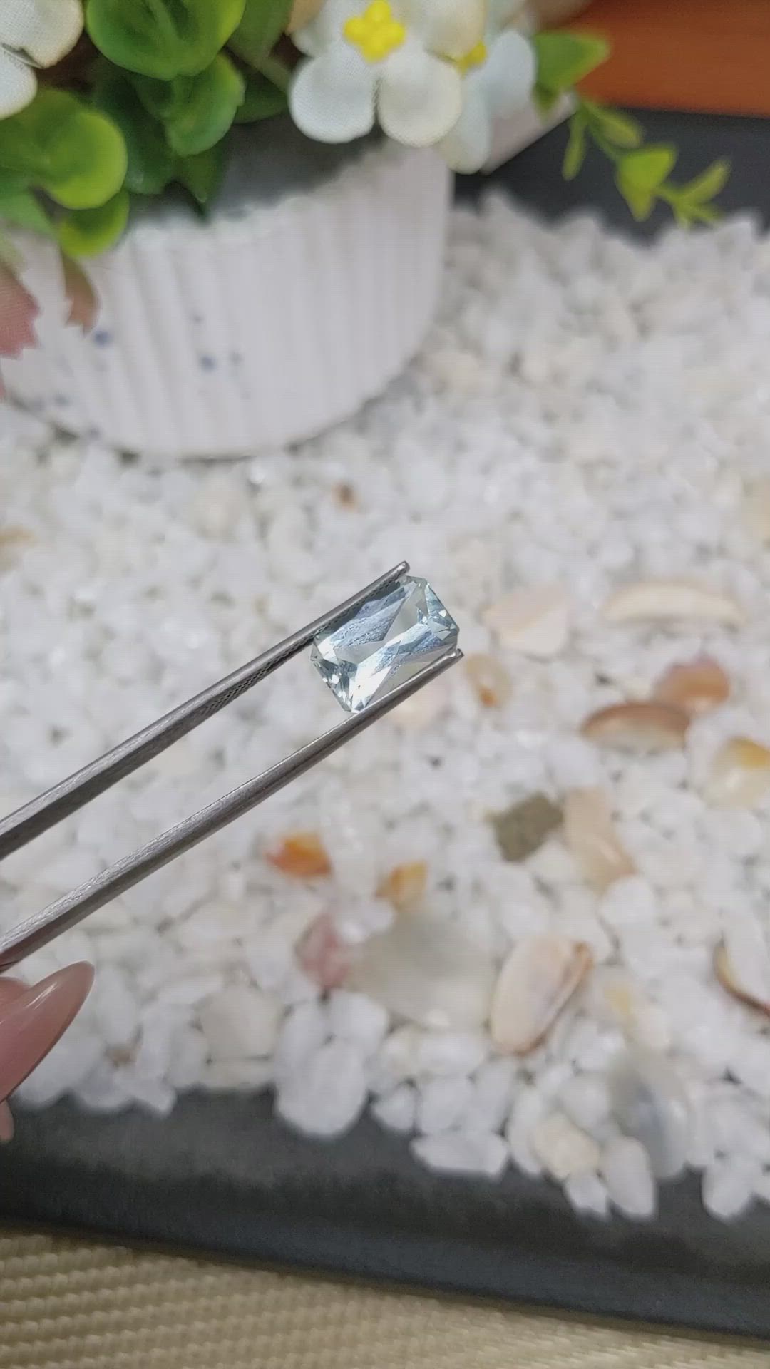 3.22 Ct. Aquamarine from Tanzania Size Video