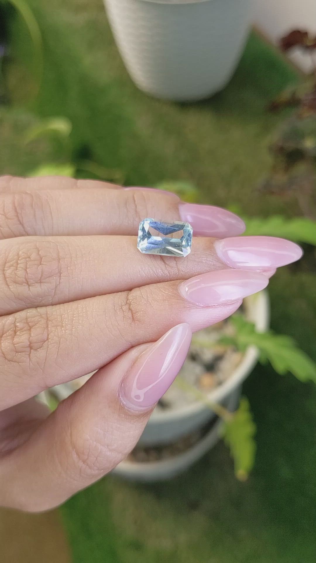 3.22 Ct. Aquamarine from Tanzania Size Video