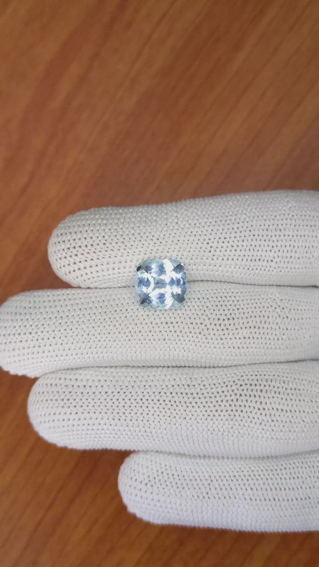 3.21 Ct. Aquamarine from Tanzania Size Video
