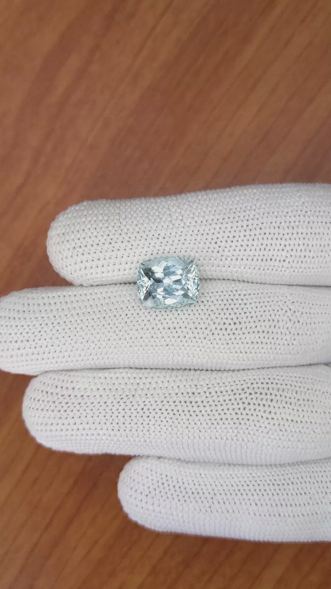4.59 Ct. Aquamarine from Tanzania Size Video