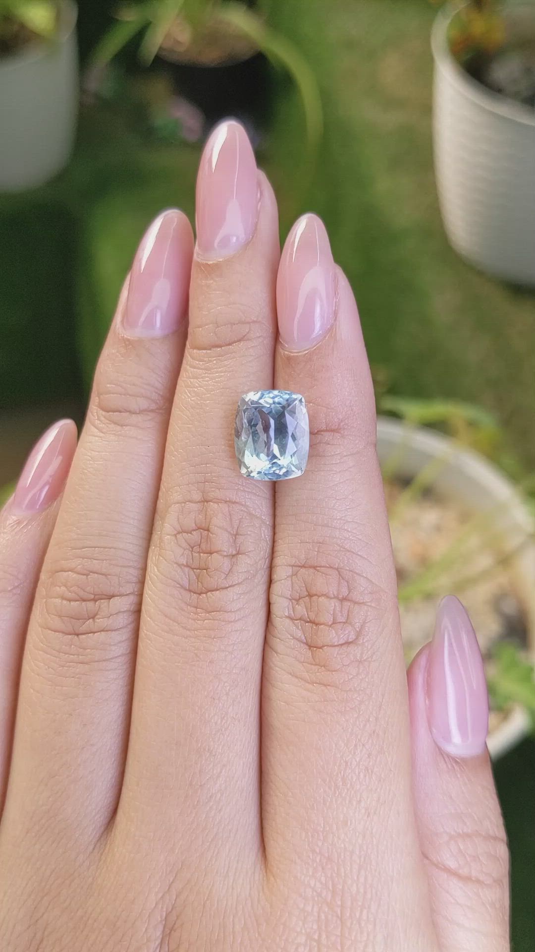 4.59 Ct. Aquamarine from Tanzania Size Video
