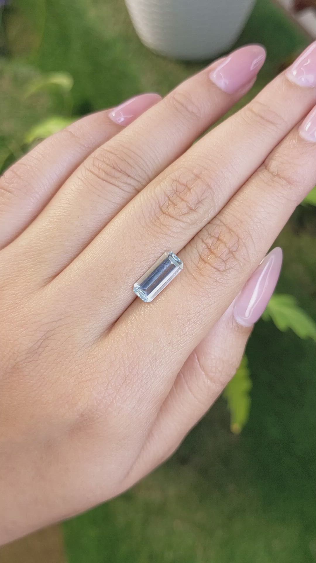 2.00 Ct. Aquamarine from Tanzania Size Video