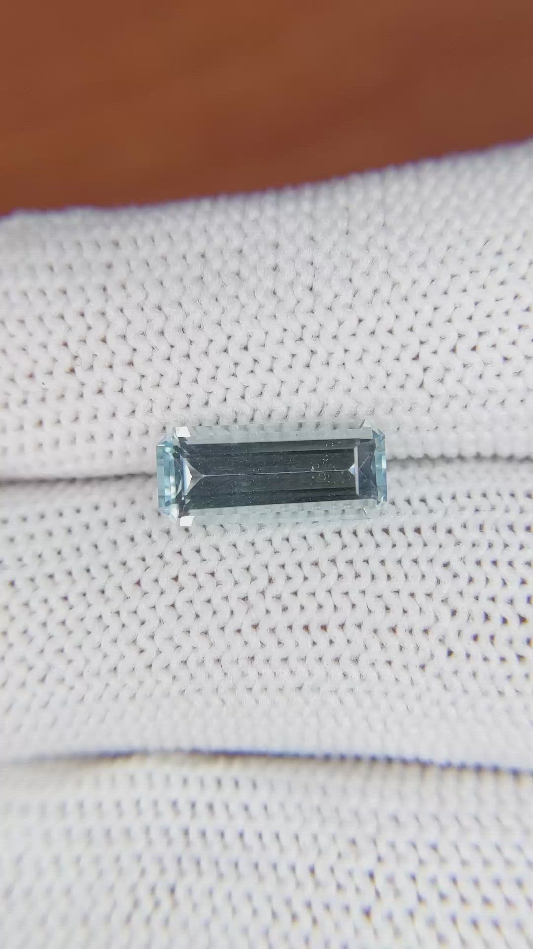 2.00 Ct. Aquamarine from Tanzania Size Video