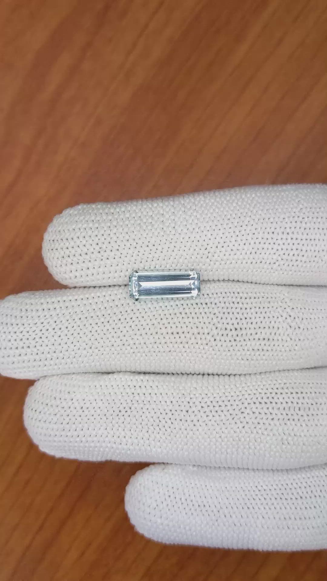 2.00 Ct. Aquamarine from Tanzania Size Video