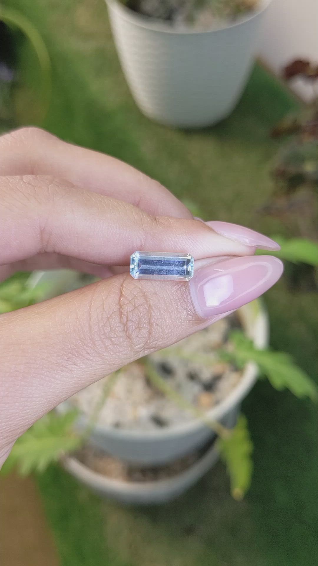 2.00 Ct. Aquamarine from Tanzania Size Video