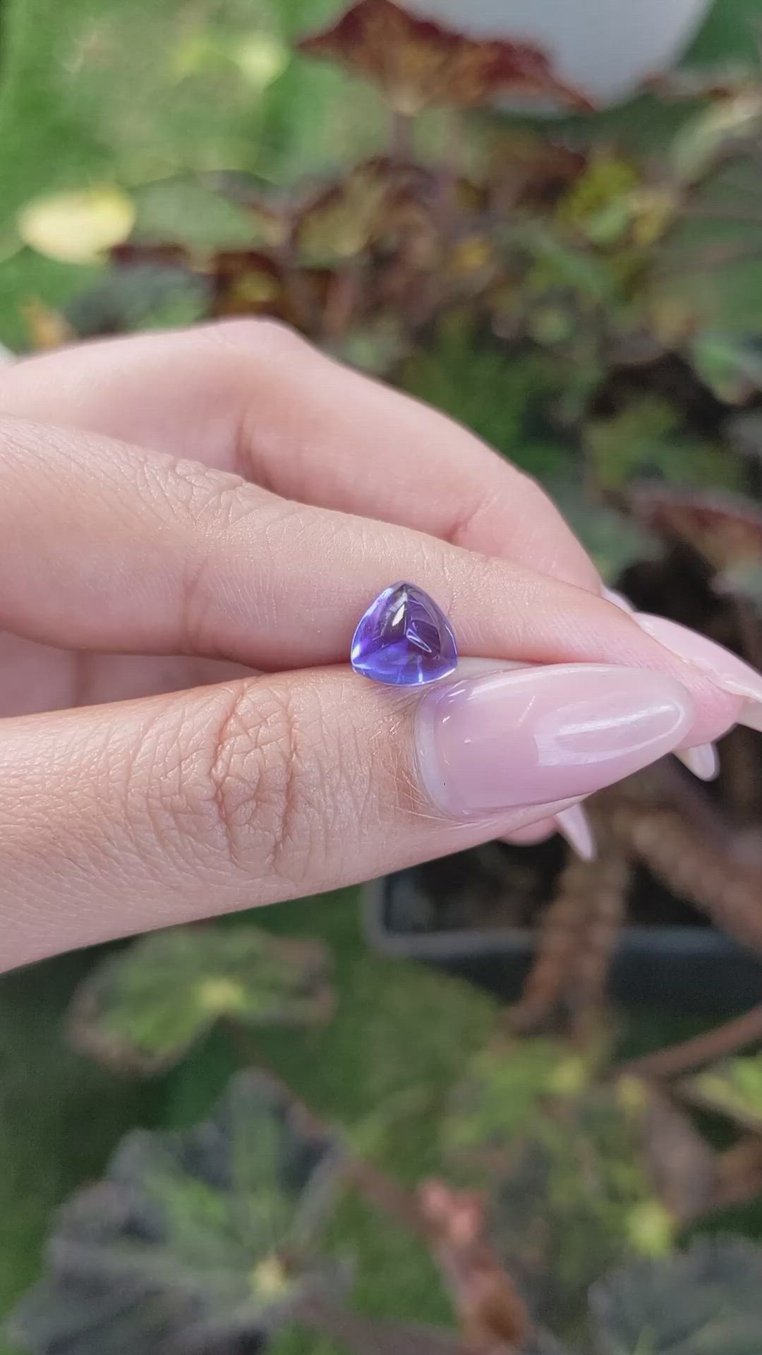 2.92 Ct. Cabochon Tanzanite from Tanzania Size Video