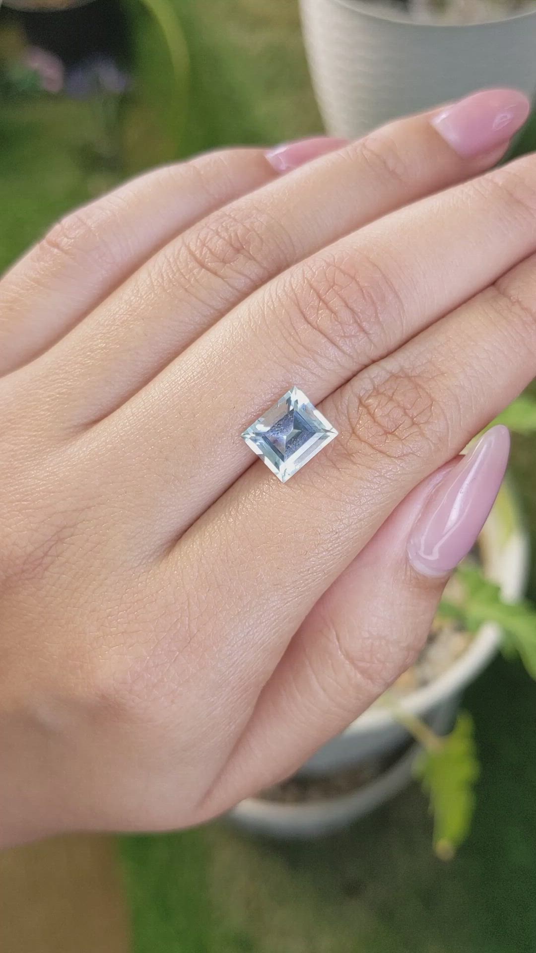 2.46 Ct. Aquamarine from Tanzania Size Video