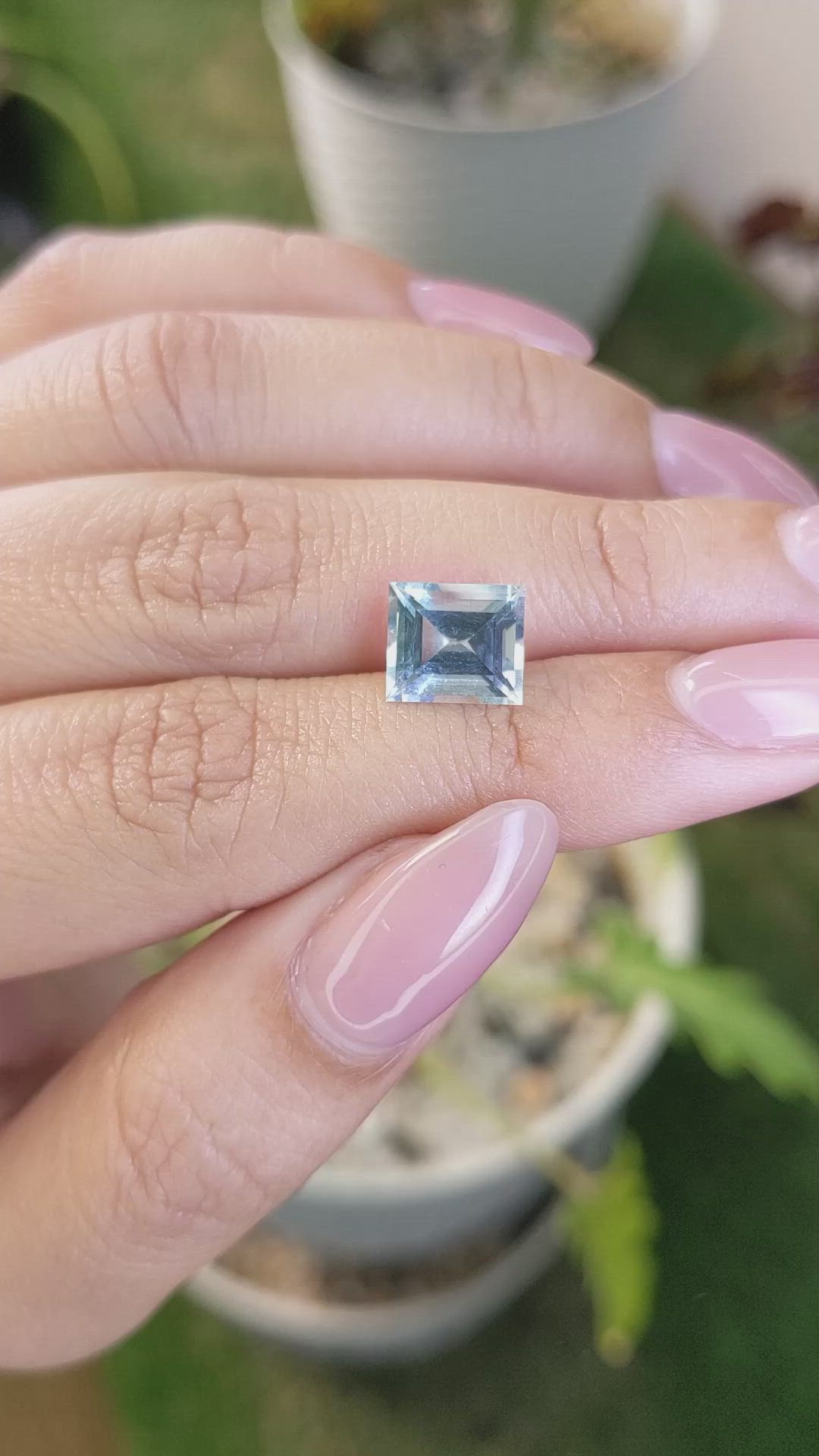 2.46 Ct. Aquamarine from Tanzania Size Video