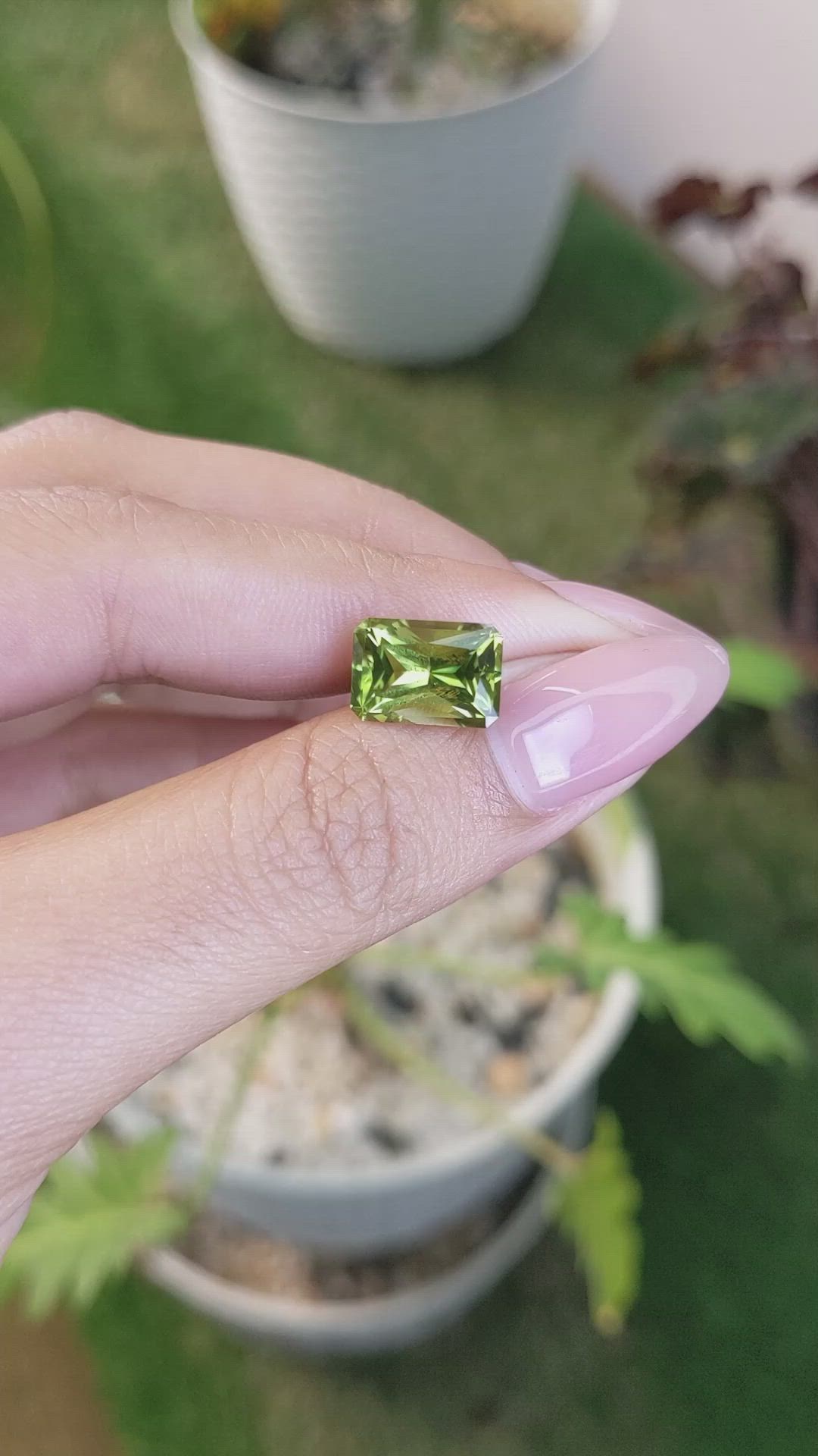 4.22 Ct. Peridot from Tanzania Size Video