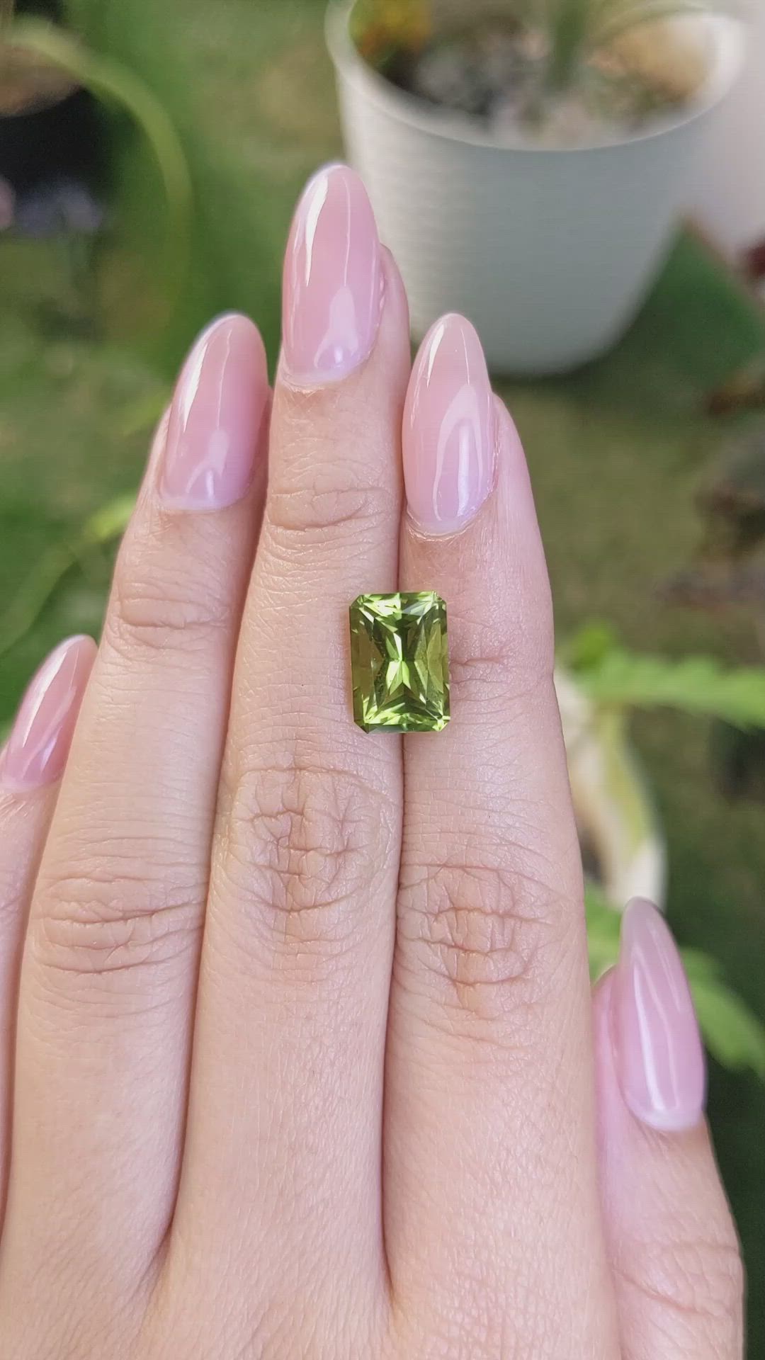 4.22 Ct. Peridot from Tanzania Size Video