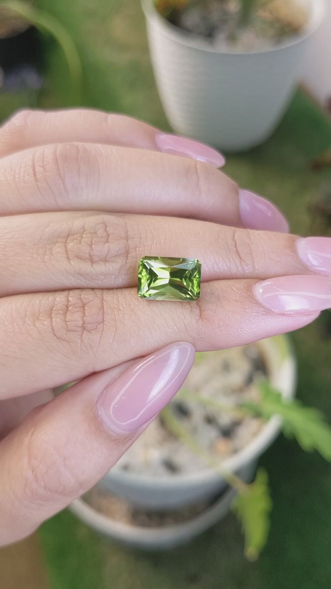 4.22 Ct. Peridot from Tanzania Size Video