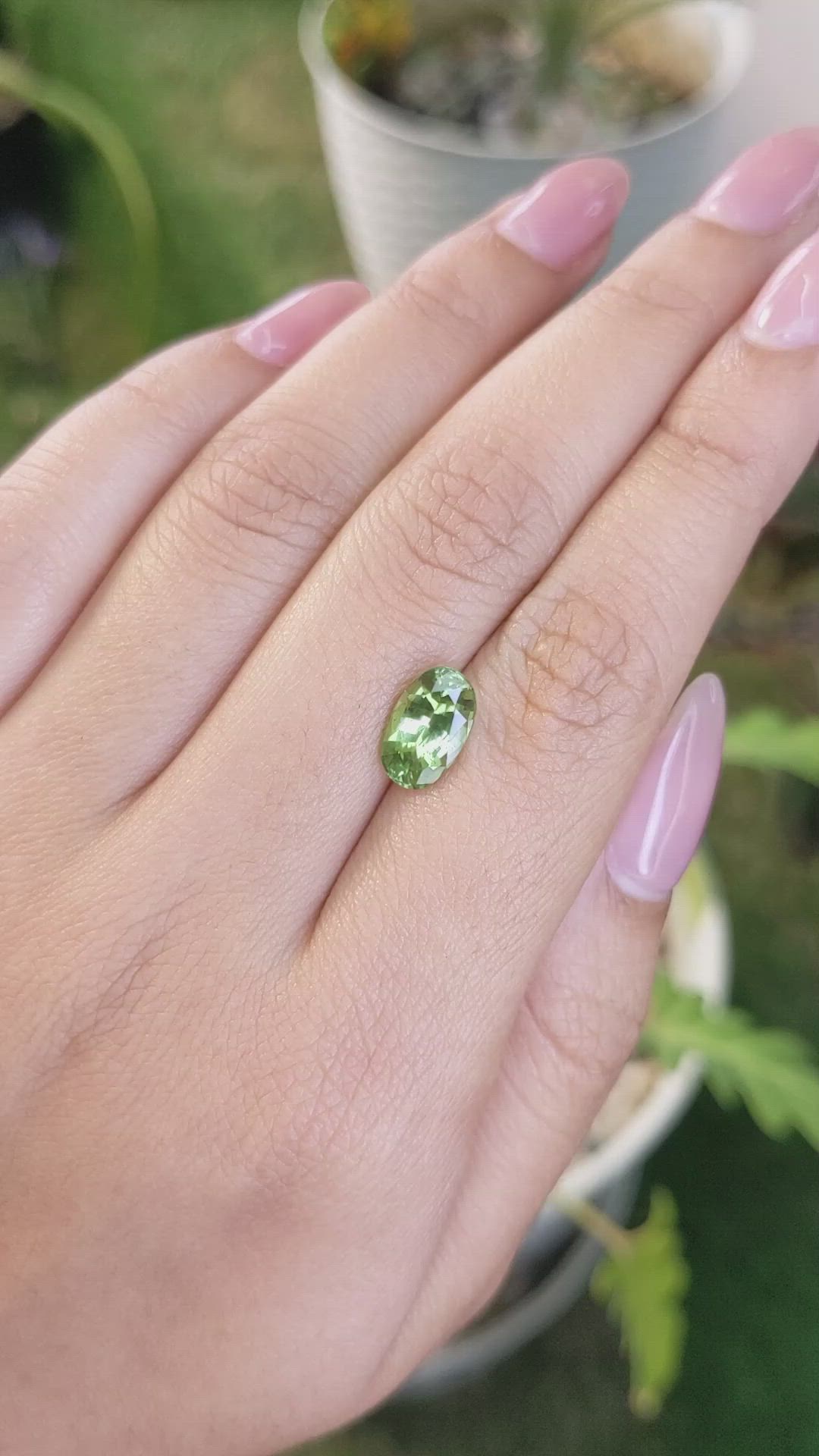 2.67 Ct. Tsavorite Garnet from Tanzania Size Video