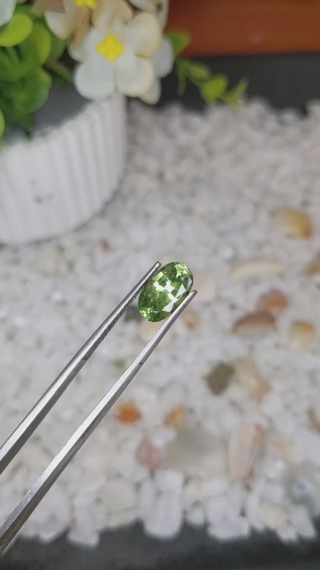 2.67 Ct. Tsavorite Garnet from Tanzania Size Video