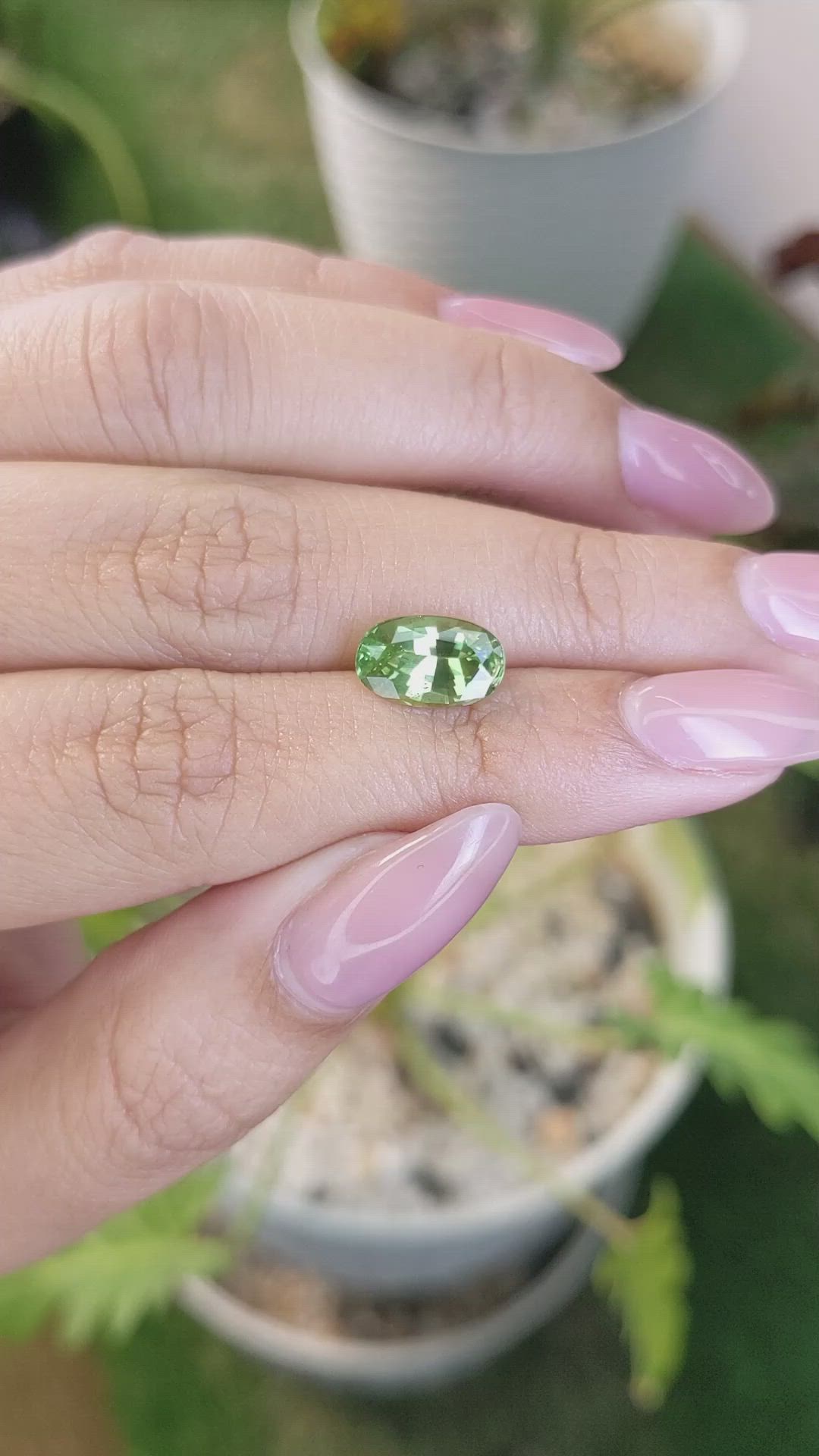 2.67 Ct. Tsavorite Garnet from Tanzania Size Video