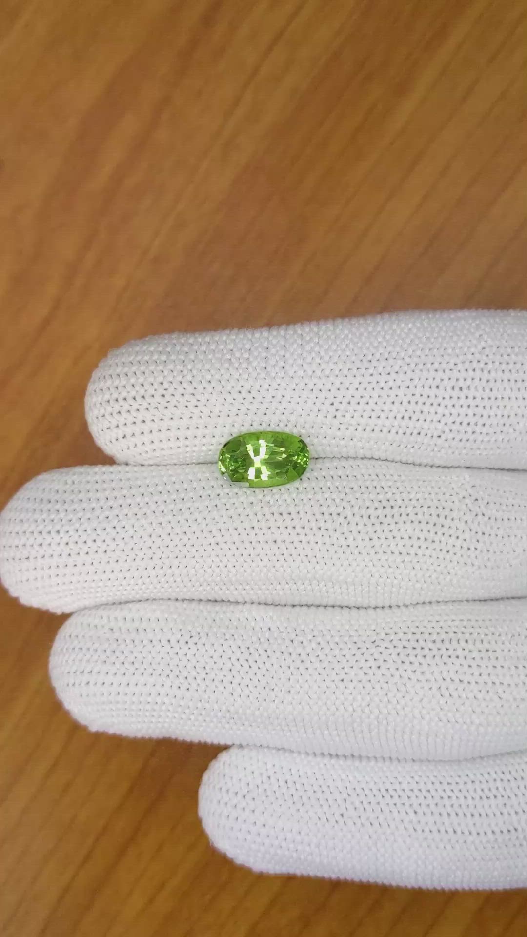 2.67 Ct. Tsavorite Garnet from Tanzania Size Video
