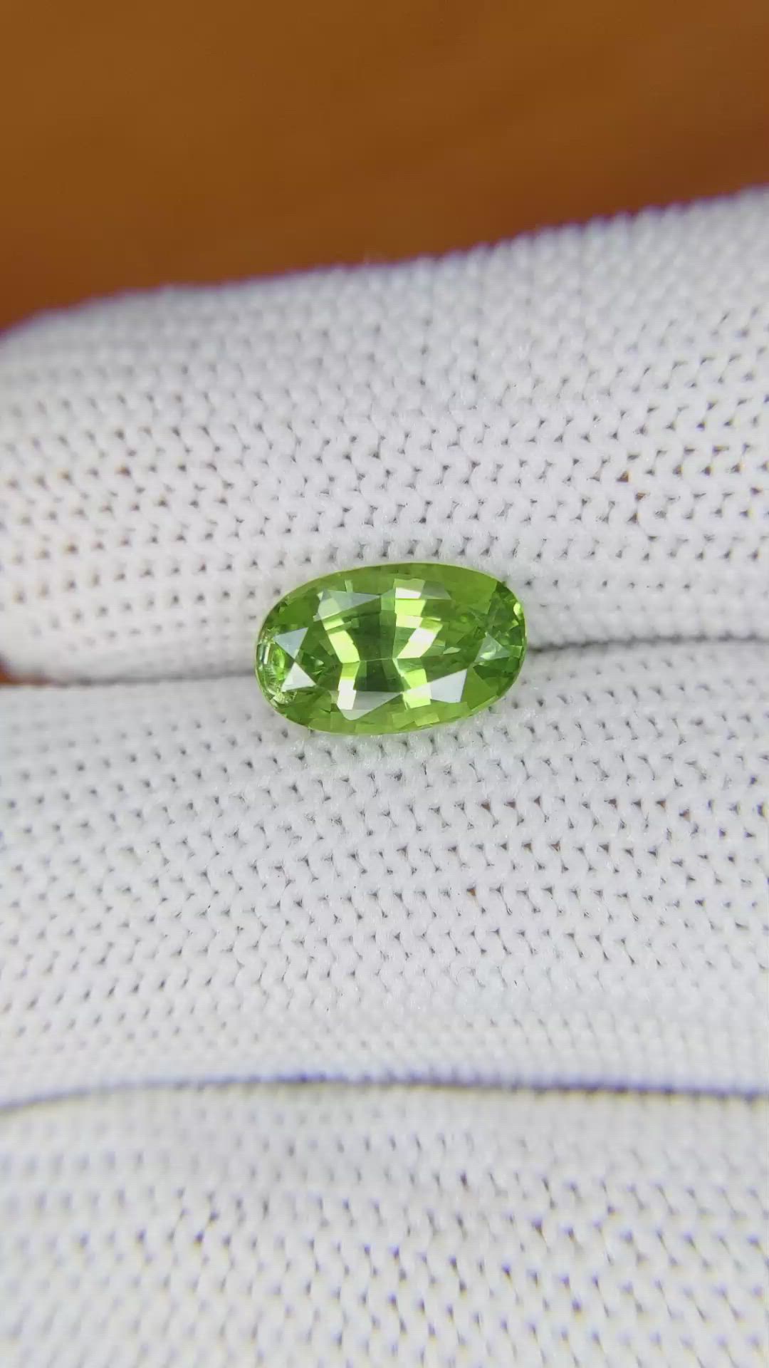 2.67 Ct. Tsavorite Garnet from Tanzania Size Video
