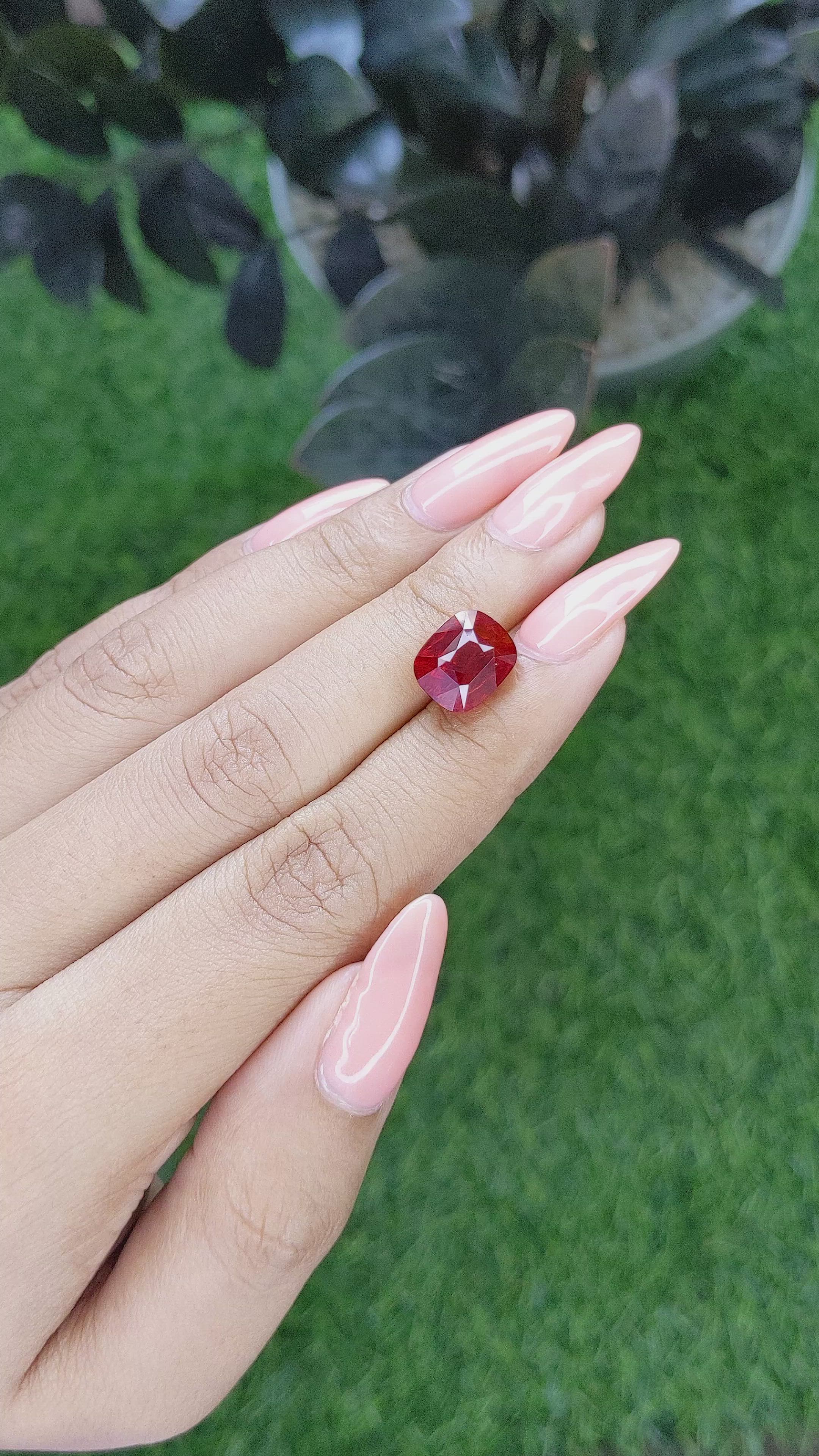 6.12 Ct. Spinel from Tanzania Size Video