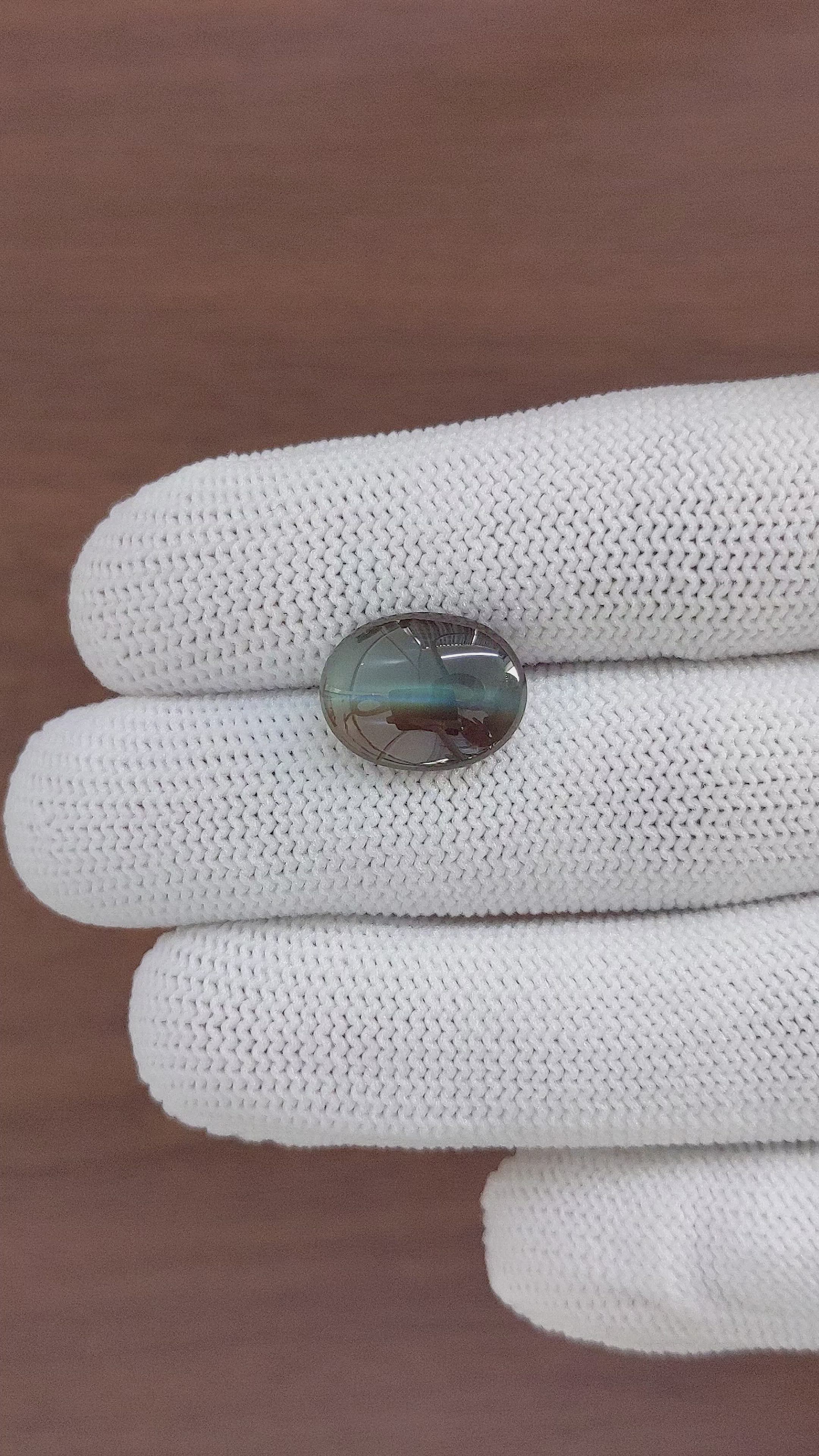 8.06 Ct. Cabochon Alexandrite from Tanzania Size Video