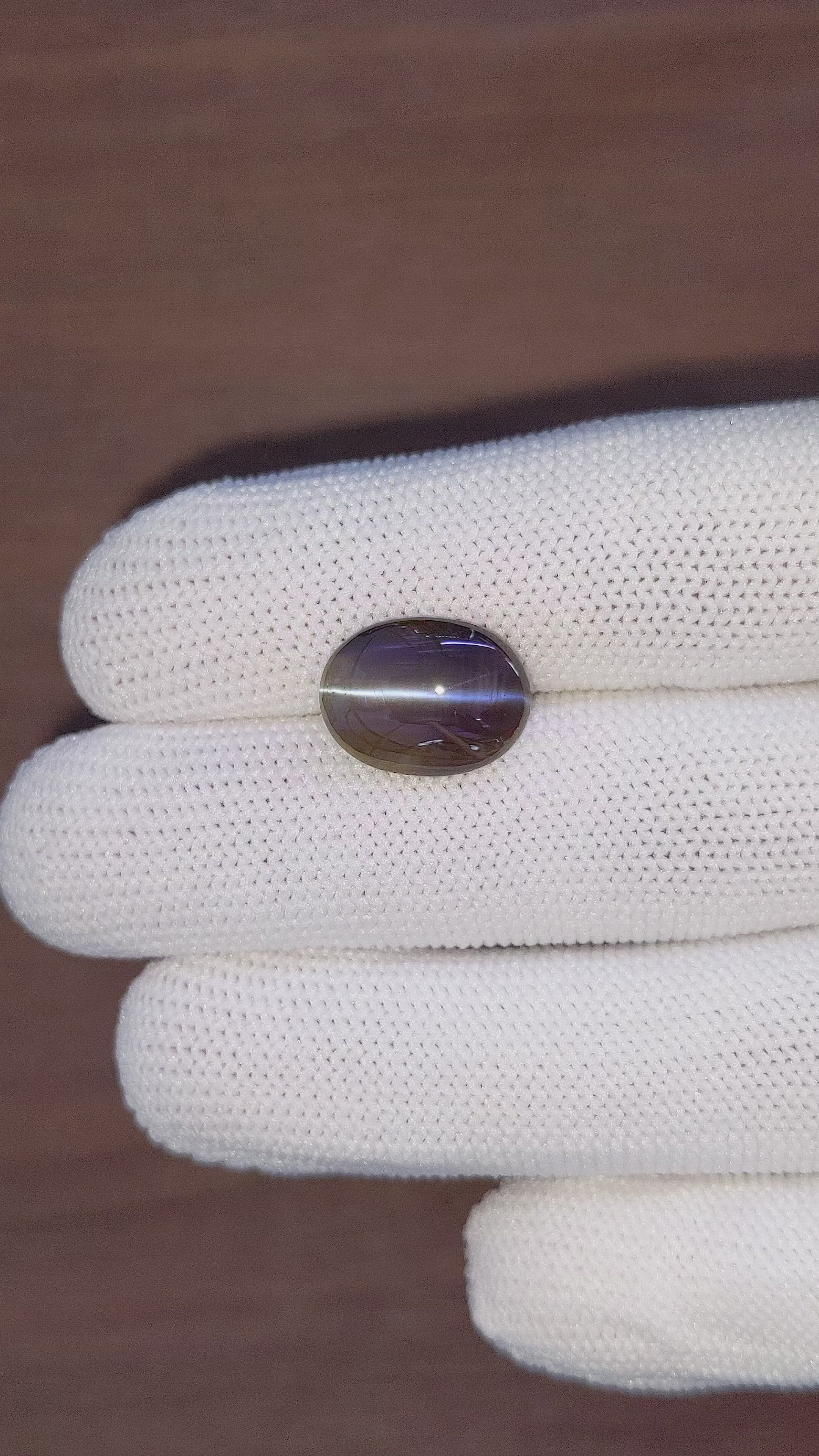 8.06 Ct. Cabochon Alexandrite from Tanzania Size Video
