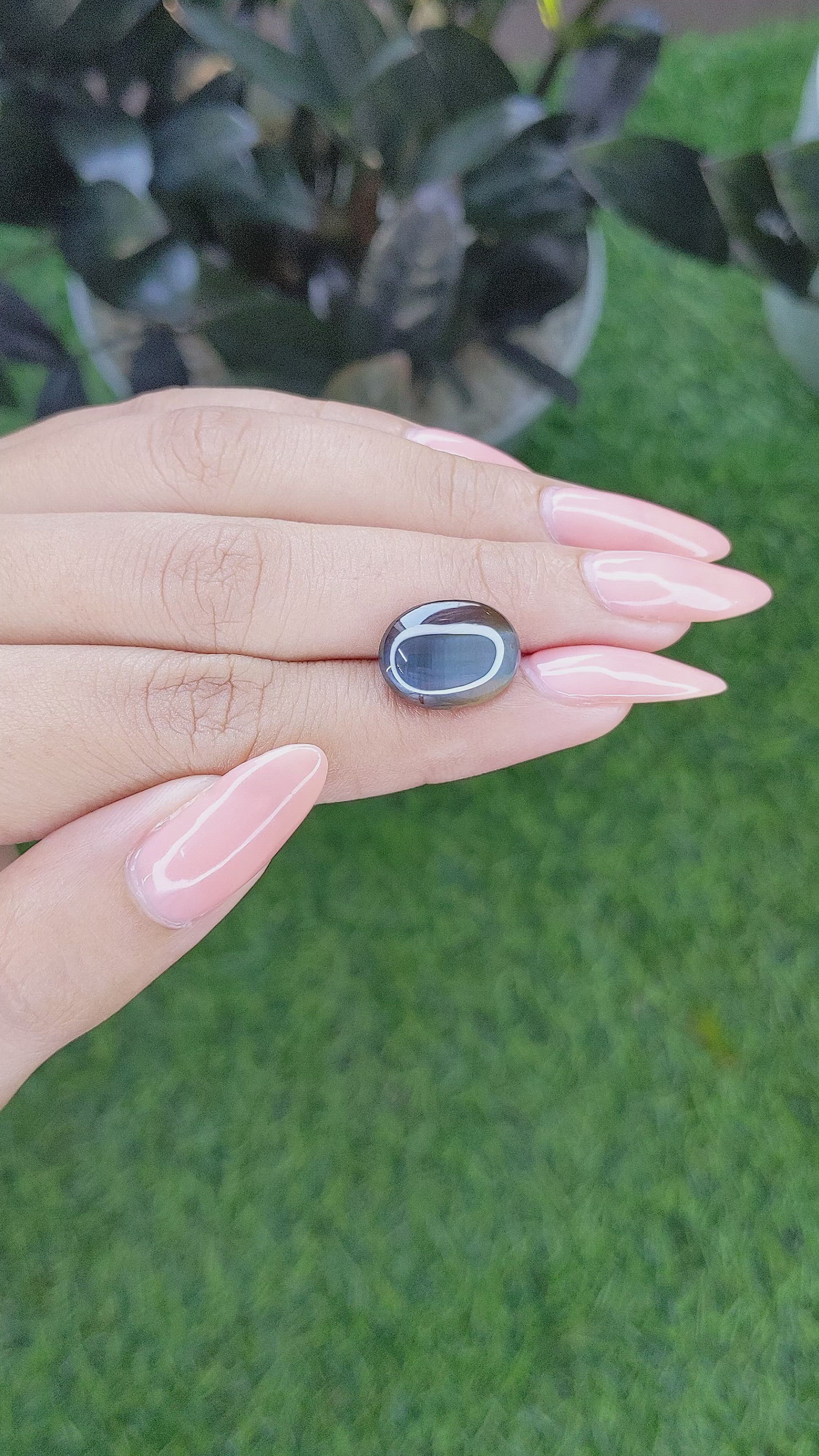 8.06 Ct. Cabochon Alexandrite from Tanzania Size Video