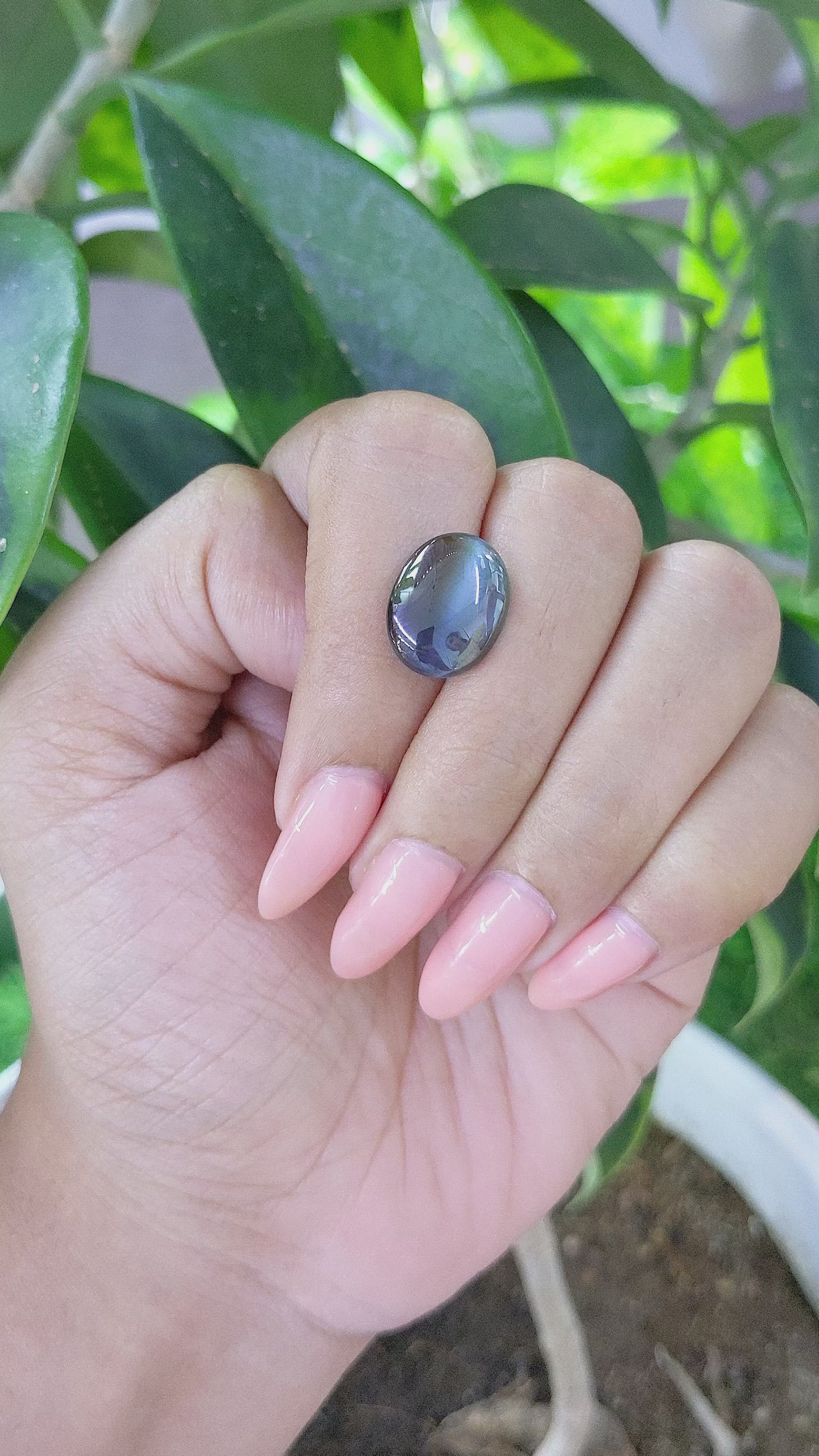 8.06 Ct. Cabochon Alexandrite from Tanzania Size Video